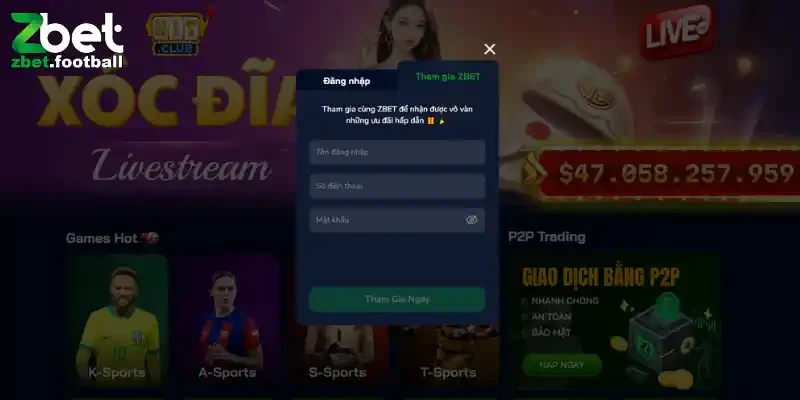 Đăng ký zbet dễ dàng thực hiện Đăng ký zbet dễ dàng thực hiện